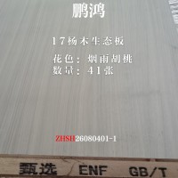 鹏鸿17杨木生态板烟雨胡桃41张26080401